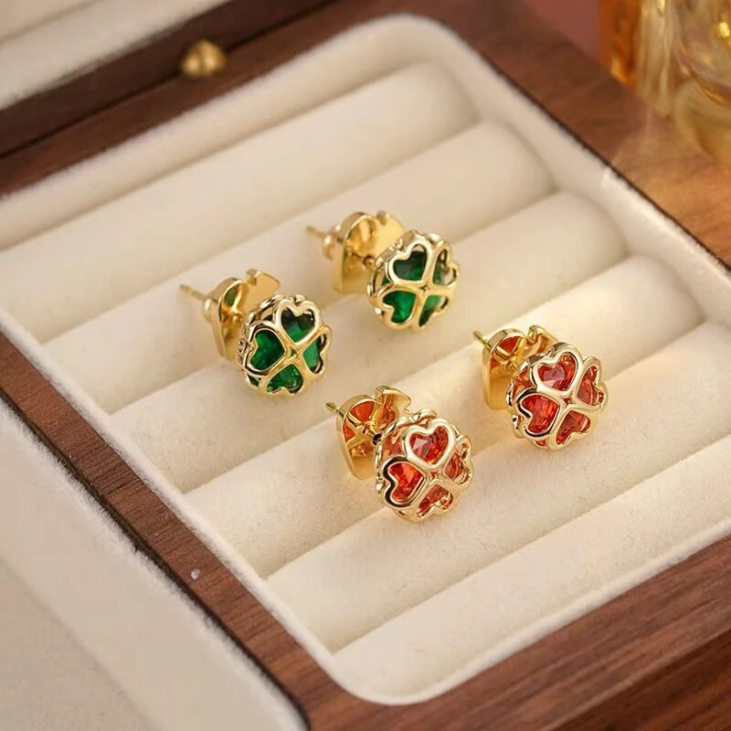 铜合金耳饰 《货号1599》精致镂空耳钉