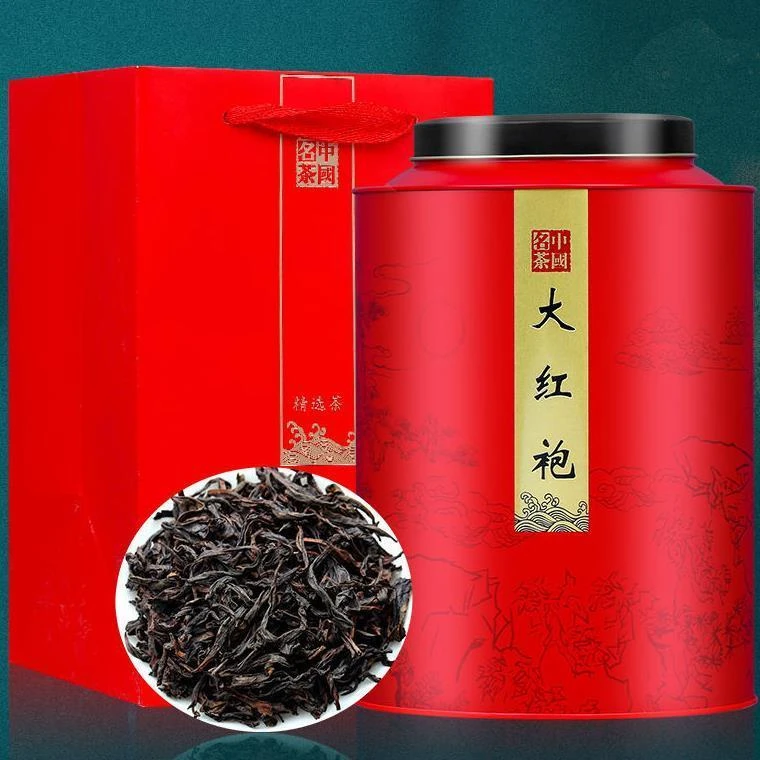 福建大红袍茶叶乌龙茶武夷岩茶茶叶散装浓香型茶叶大罐装500克