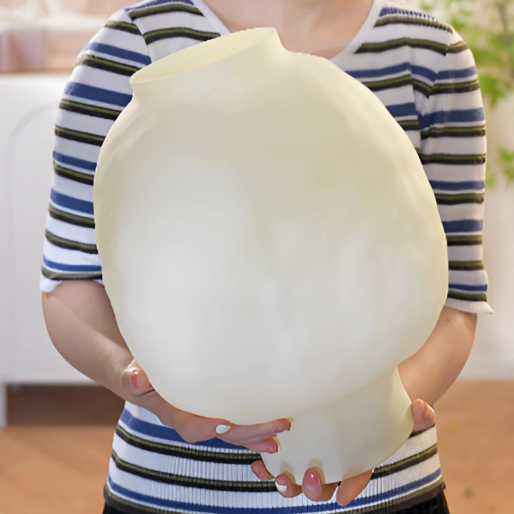 糖果花瓶 玻璃磨砂花瓶 大号大肚瓶 重工 水培鲜花假花花器 花瓶