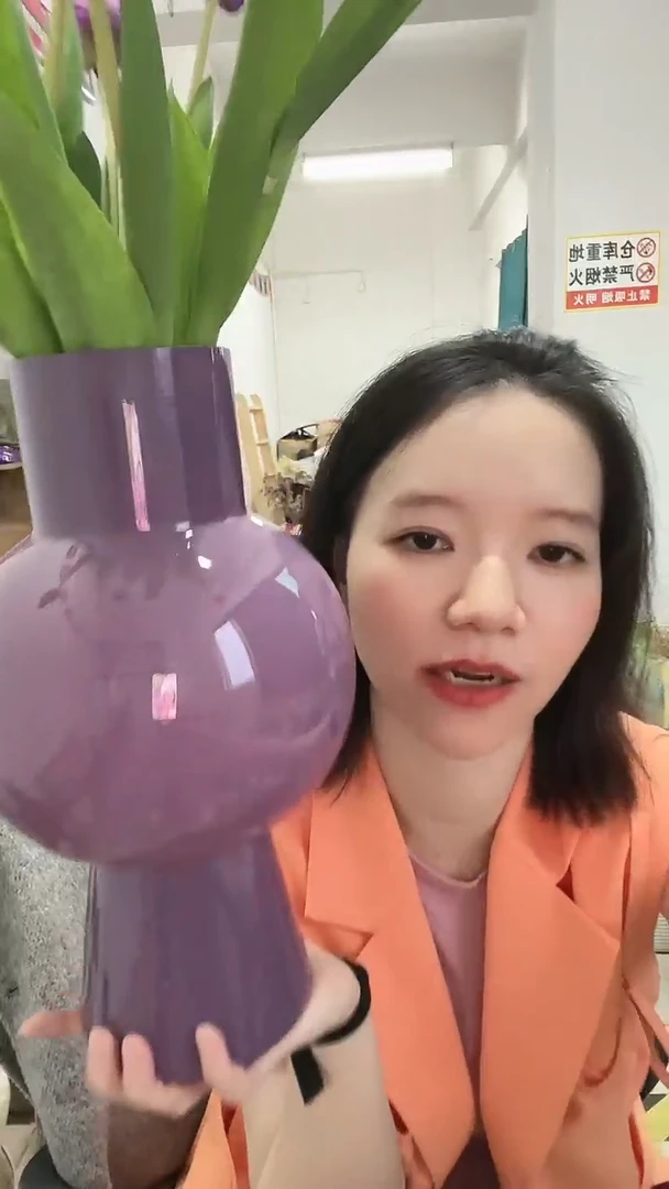 【闪购商品】紫色花瓶