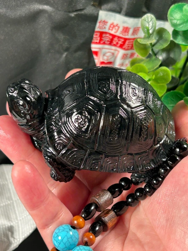 昌化黑金龟，手玩件，可做摆件，雕工精细
