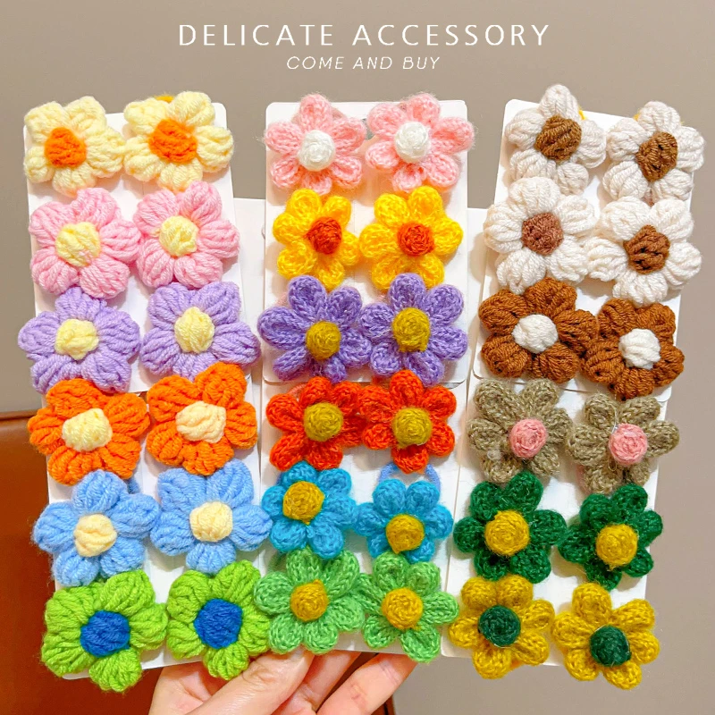 【彩色花朵拇指圈】女孩扎发皮筋女童2024新款秋冬新款发绳头饰