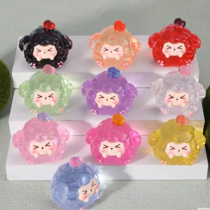 （直播拆）夜光福气可爱小团子摆件创意手工diy