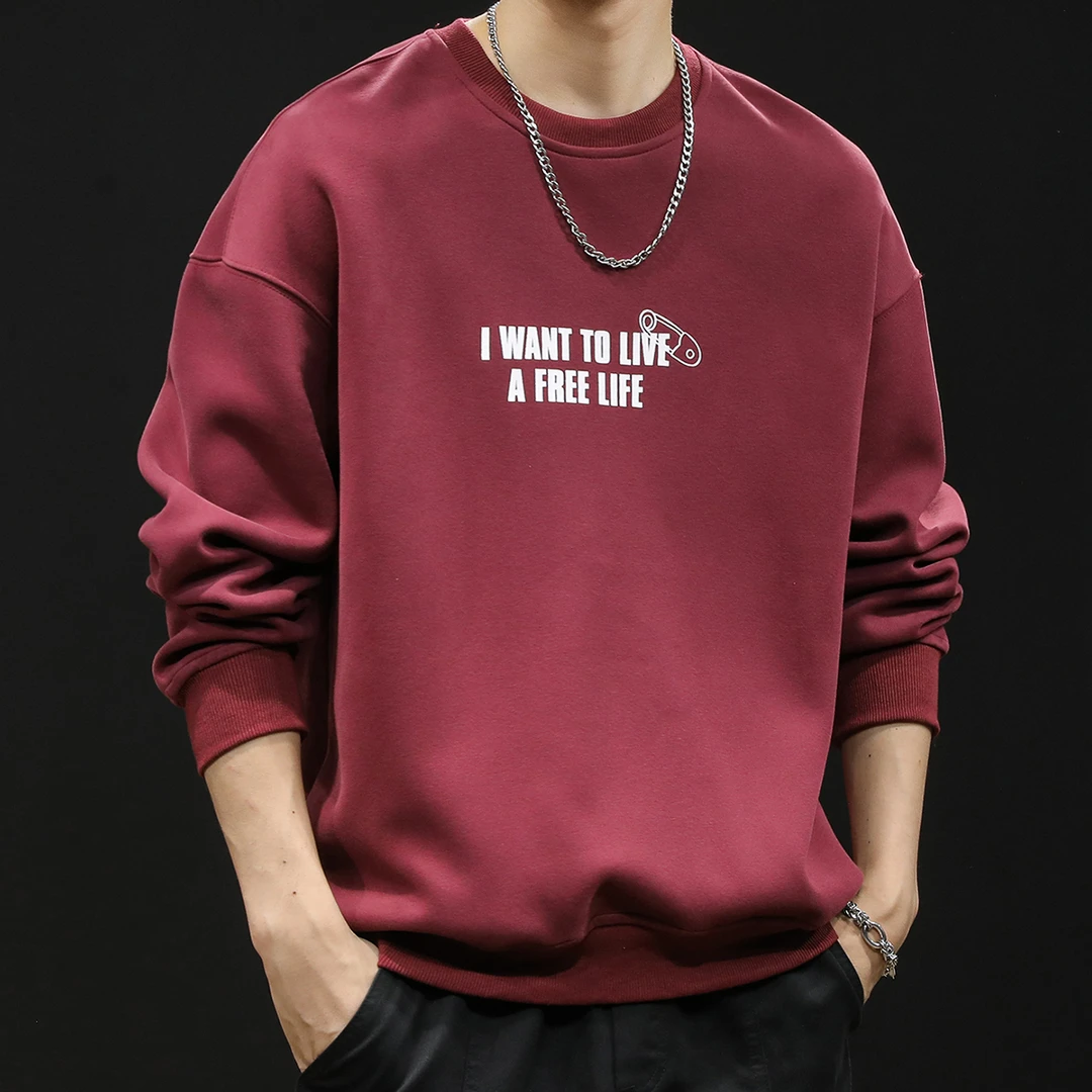 本命年情侣装卫衣男红色2025新款oversize休闲宽松潮牌秋冬季外套