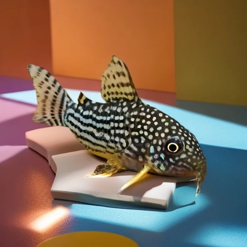 珍珠鼠鱼黄翅珍珠鼠观赏鱼鼠鱼底层鱼吃鱼食残渣工具鱼熊猫鼠