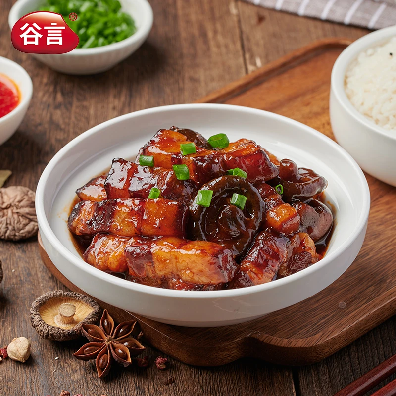 谷言预制菜加热即食日式红烧肉180g外卖速食商用盖浇饭小碗家用