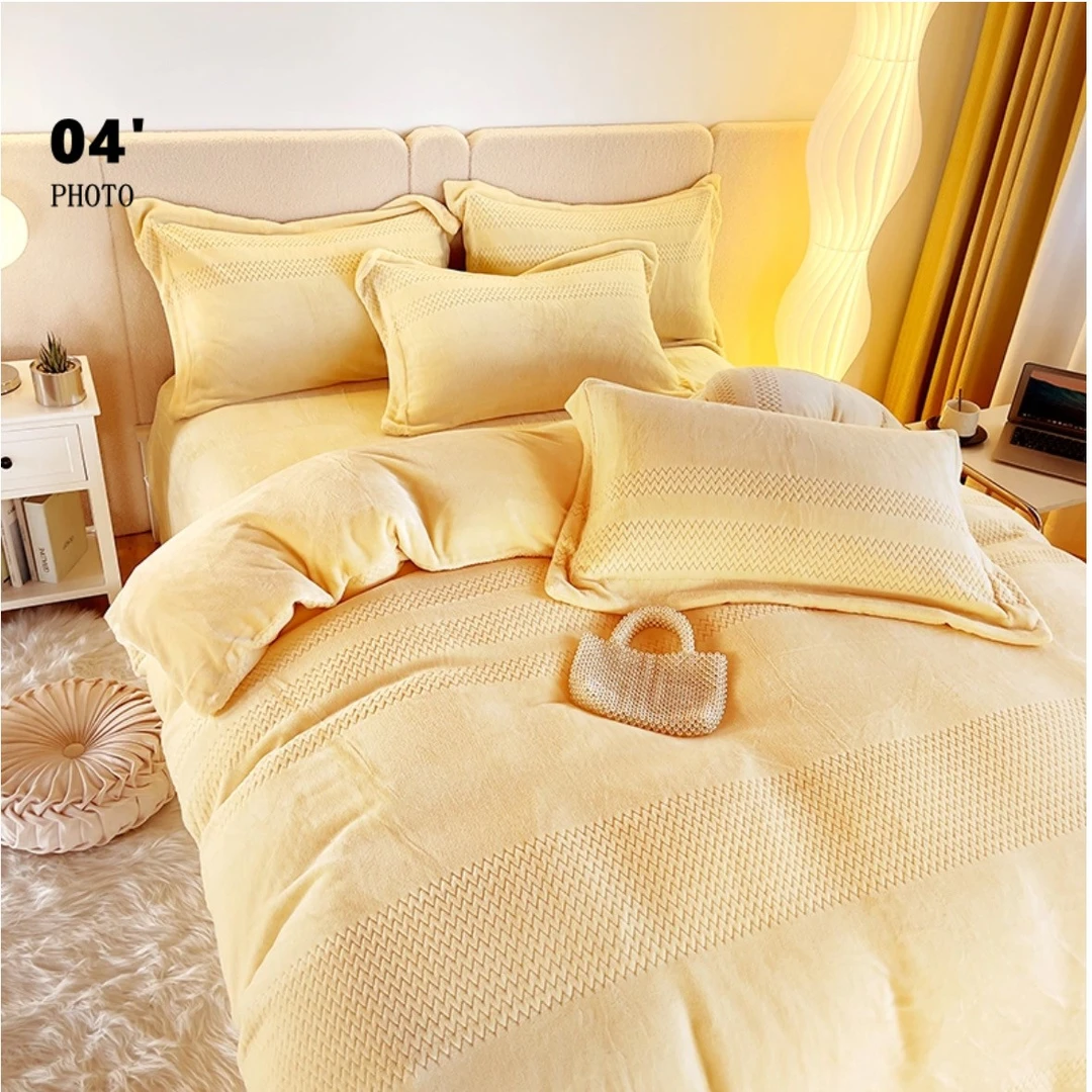 科技绒床单四件  简织 （可改床笠）