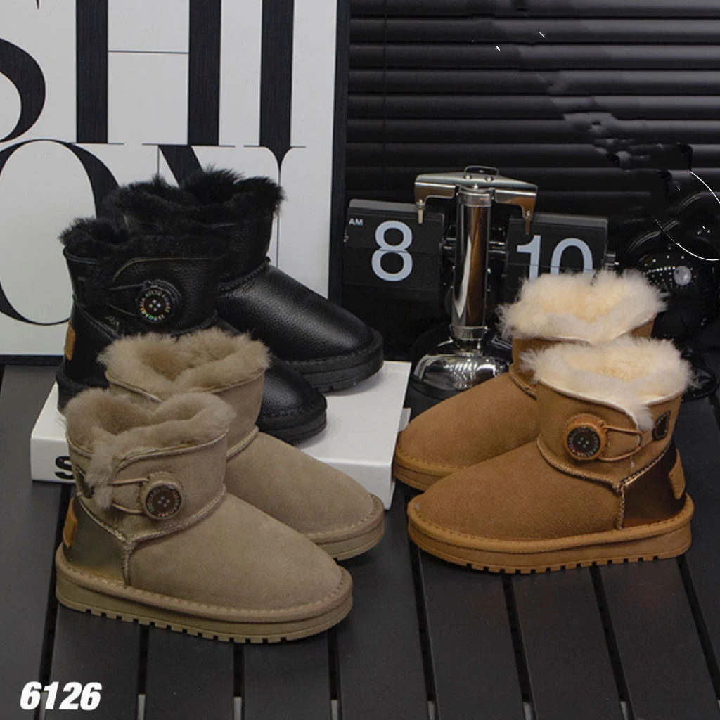 （300-440编号）儿童冬季加厚防水雪地靴