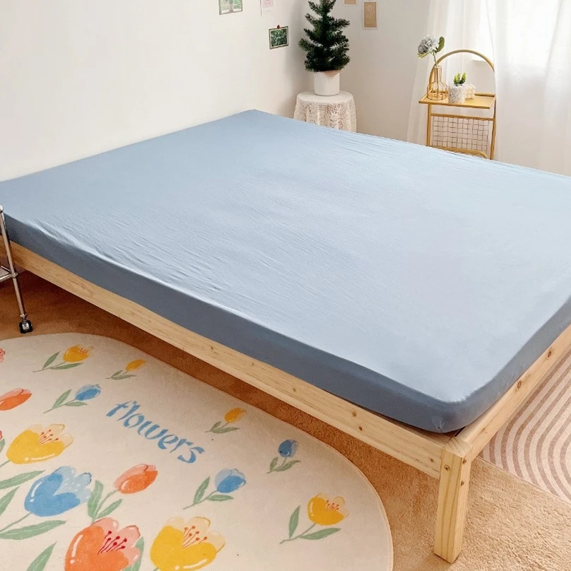 家用舒适五色床笠  尺寸：180*200cm pj