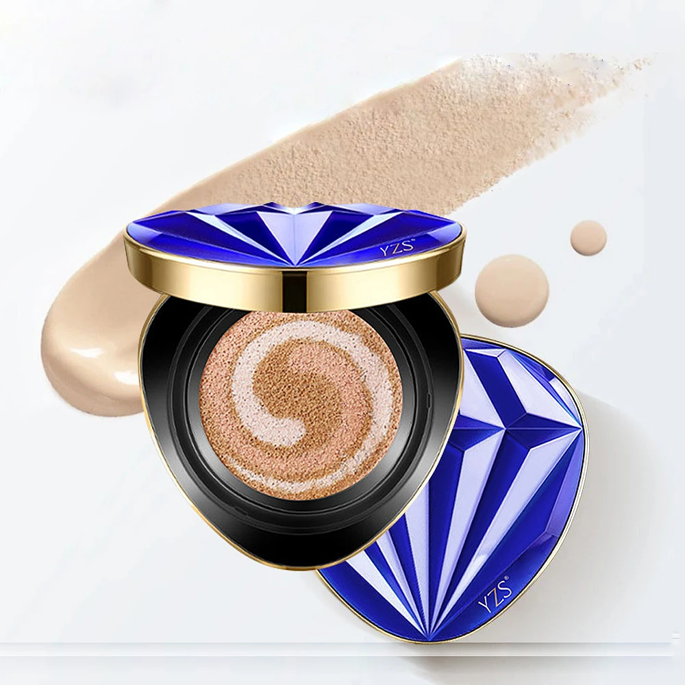 【粉底+隔离+遮瑕.养肤气垫.三合一】蓝宝石气垫水润保湿润提亮肤色