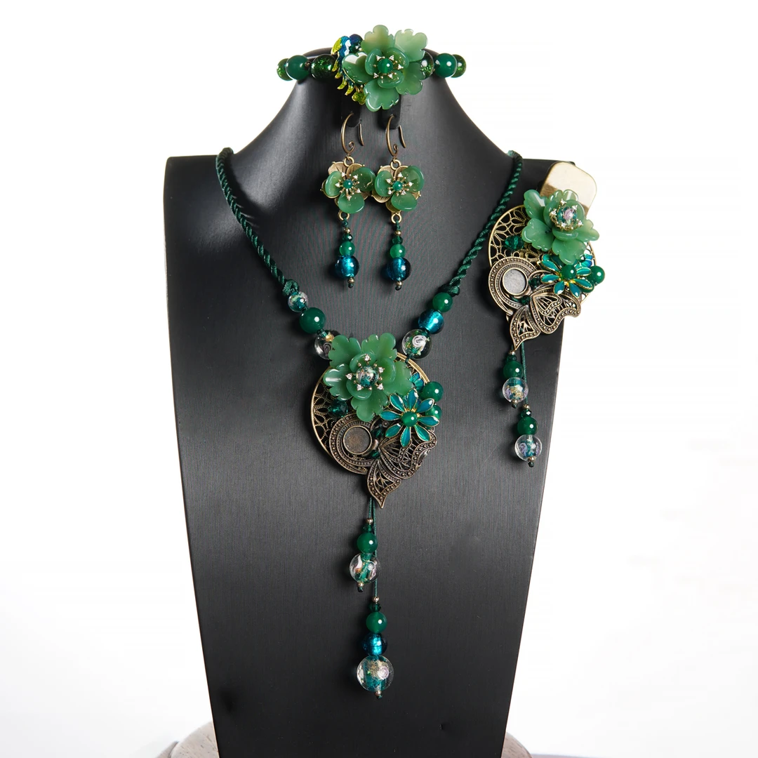 非金属树脂耳饰 春有百花   原创设计