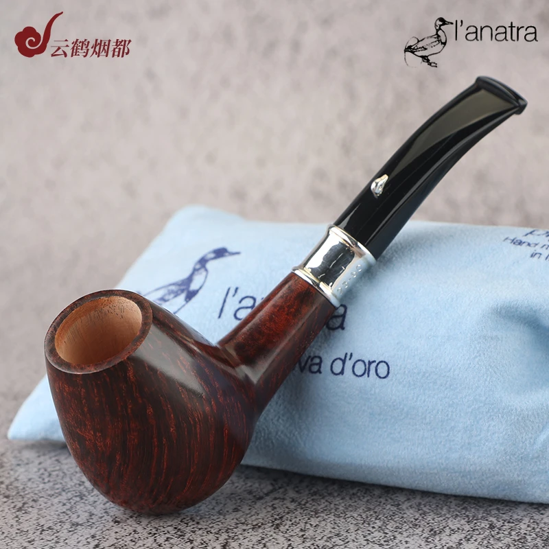 云鹤意大利L'Anatra's小鸭子石楠木烟斗2024年度 棕色光面23/50