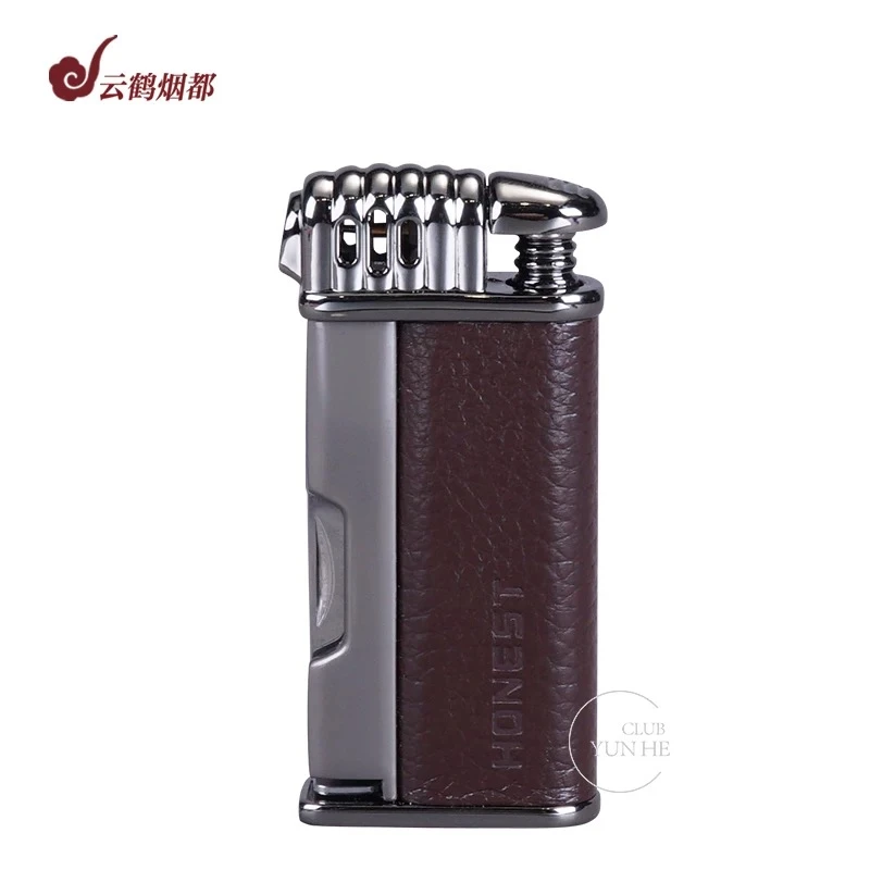 云鹤烟都百城天宫斜火火机-颜色随机 烟斗专用打火机烟斗配件