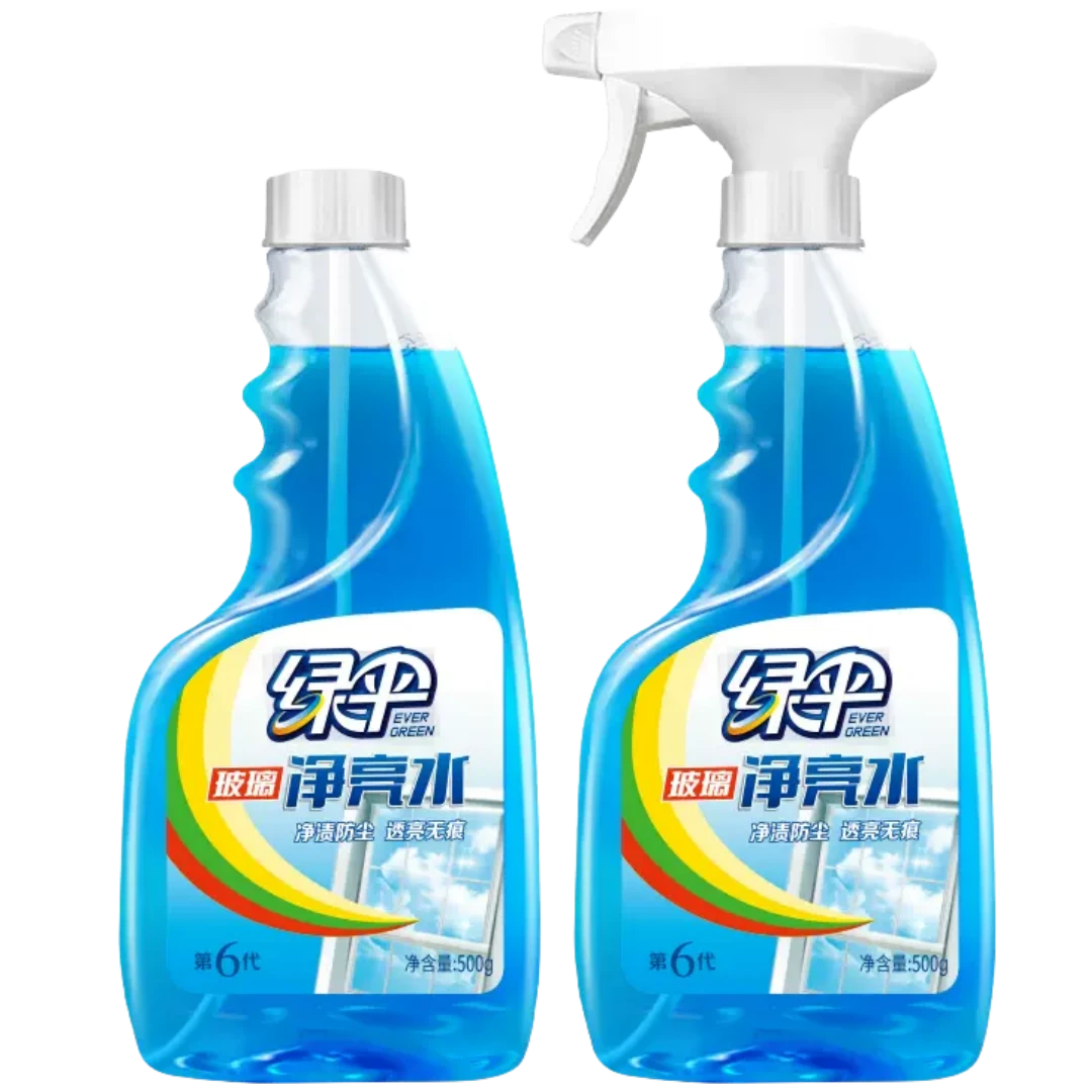 绿伞 玻璃净亮水 500g*2瓶/套去油膜玻璃水