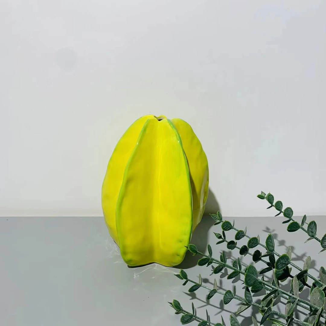 仿真杨桃花瓶摆件