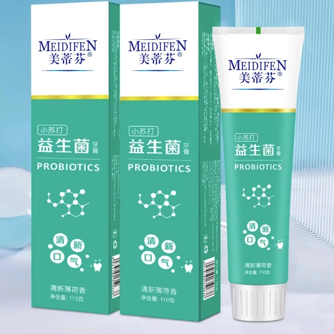 【拍一发二】小苏打益生菌牙膏清新温和清爽清洁口气清新