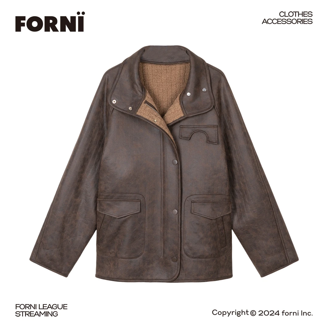 FORNI × YOYO 复古毛毛皮外套