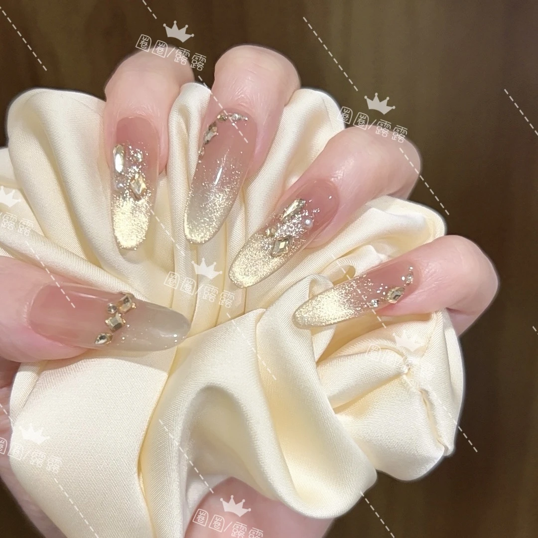 【月河星纱】秋冬轻奢纯欲高级手工穿戴甲设计时尚穿戴ins