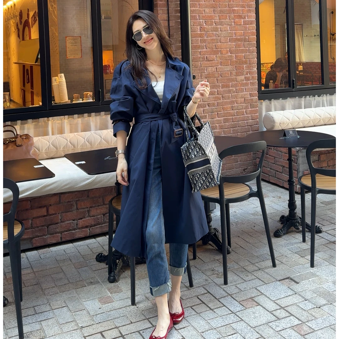 王嬛嬛MsLime25年时尚休闲气质百搭风衣HC2C1459