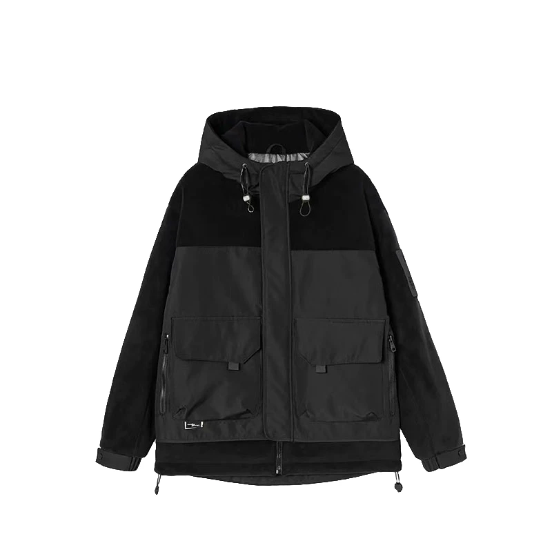 秋冬保暖保暖潮流户外休闲百搭连帽男士加厚棉服M831
