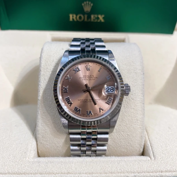 95新 Rolex/劳力士 劳力士78274/31盘/茶粉盘/罗马刻度