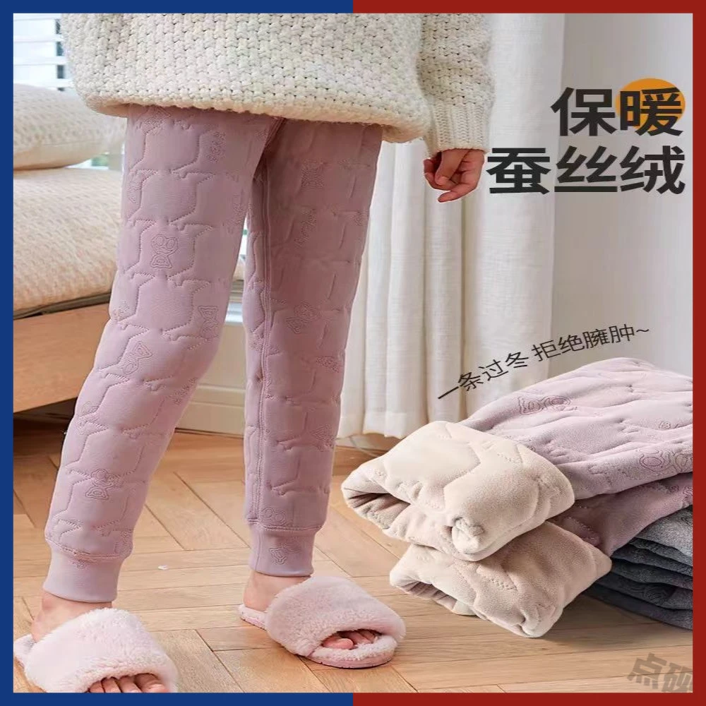 女童校服神器保暖棉裤冬季加绒加厚学生裤子中大童内穿儿童打底裤