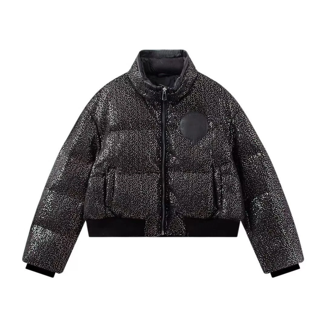 【LZ】星河无限·立领重工设计感亮片拼接羽绒服30653