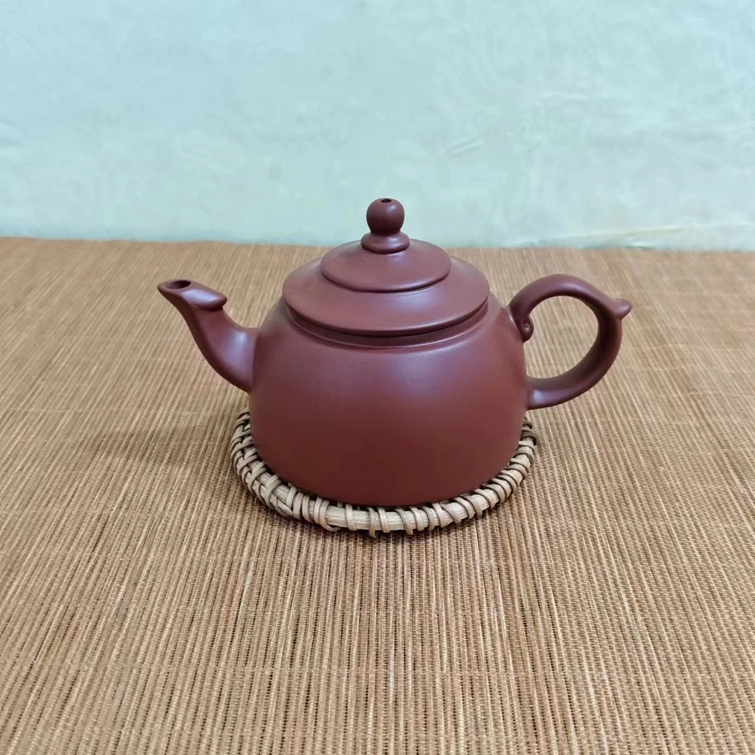 紫砂壶原矿朱泥小容量手工七孔过滤泡茶壶茶具小品单壶