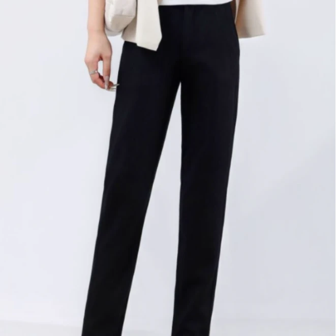 秋季女款含羊-毛休闲烟筒裤（8808）