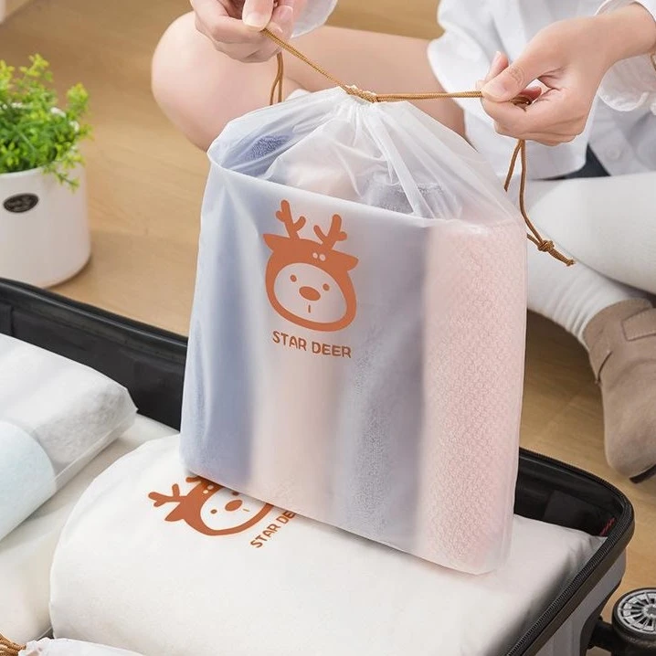 鞋子防水防潮防黄束口袋学生宿舍整理鞋袋旅行家用抽绳衣服收纳袋