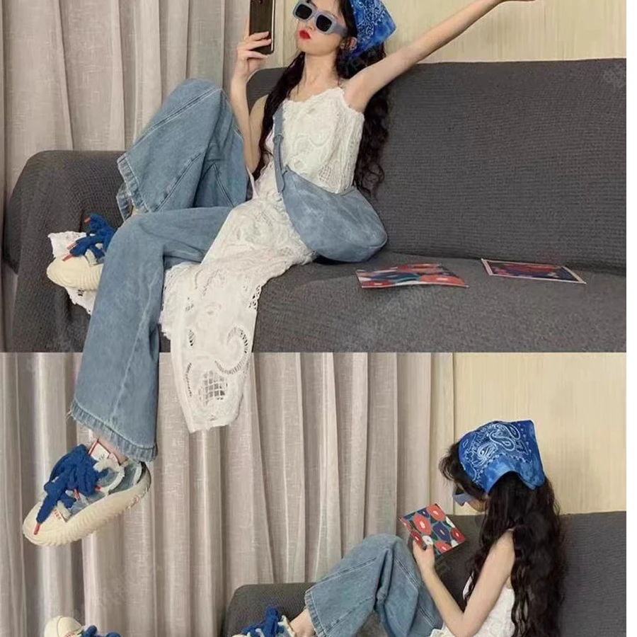 法式提花气质吊带连衣裙女夏季新款设计感海边度假风超仙小众长裙