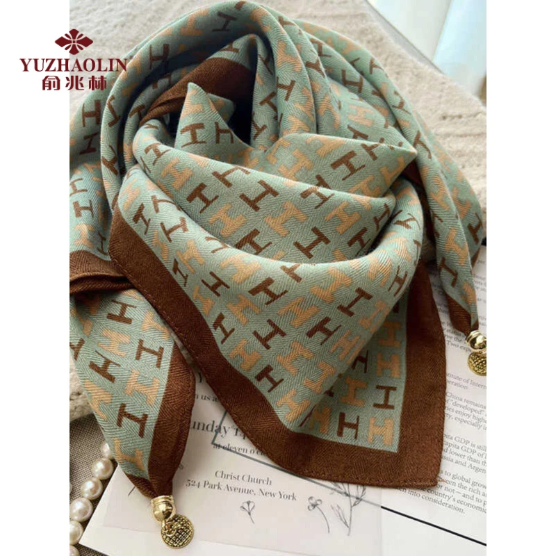 福利品方巾丝巾女新款磁吸扣护颈小围巾女秋冬季脖子围脖百搭方巾