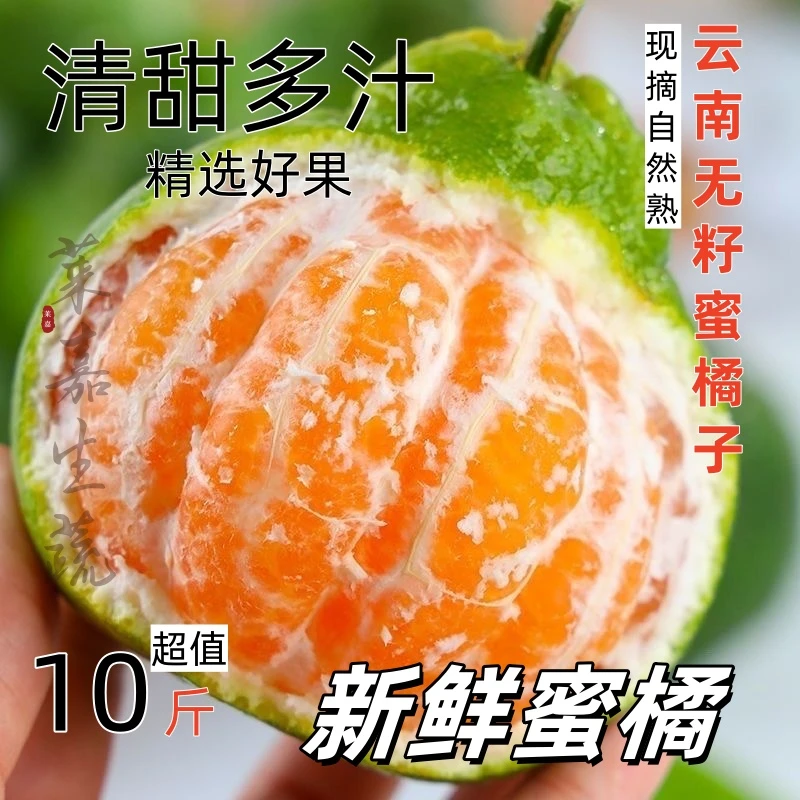 【7分甜3分酸】云南高山青皮蜜桔厚皮酸甜新鲜现摘现发2