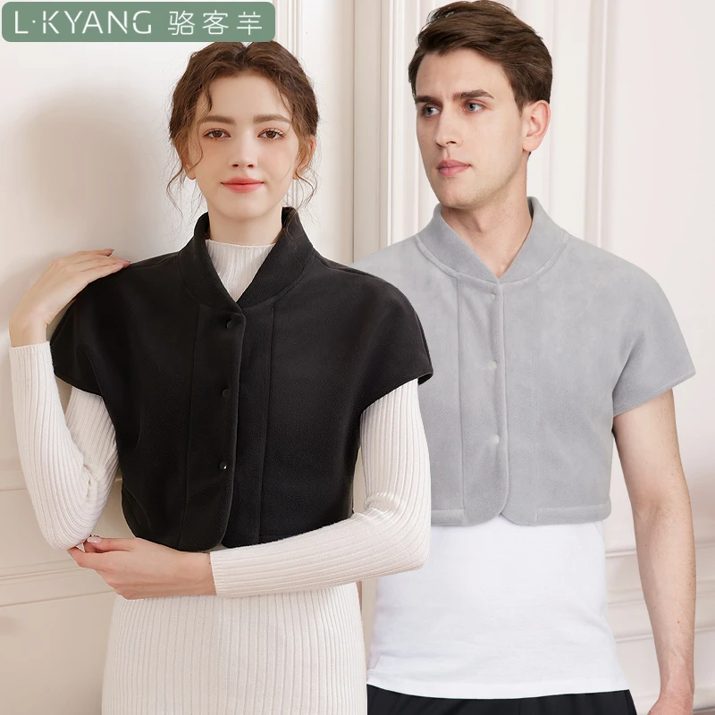 加绒保暖护肩加厚颈椎坎肩睡觉男女月子防寒披肩中老年暖颈秋冬季