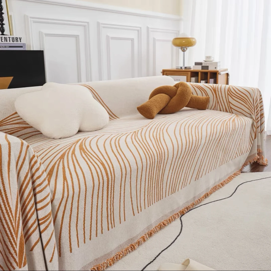 大好河山沙发巾经典加厚可机洗全盖