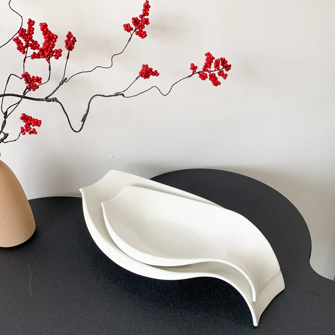 【蝴蝶鱼碗】精致菜盘&（微瑕）