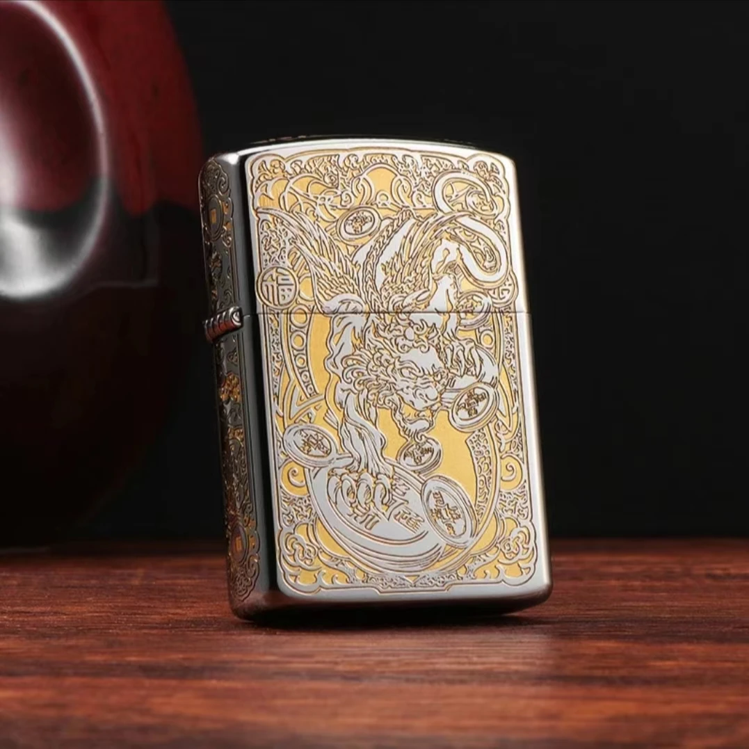 ZORRO佐罗招财进宝貌煤油防风打火机男女 生日礼物实用走心礼品