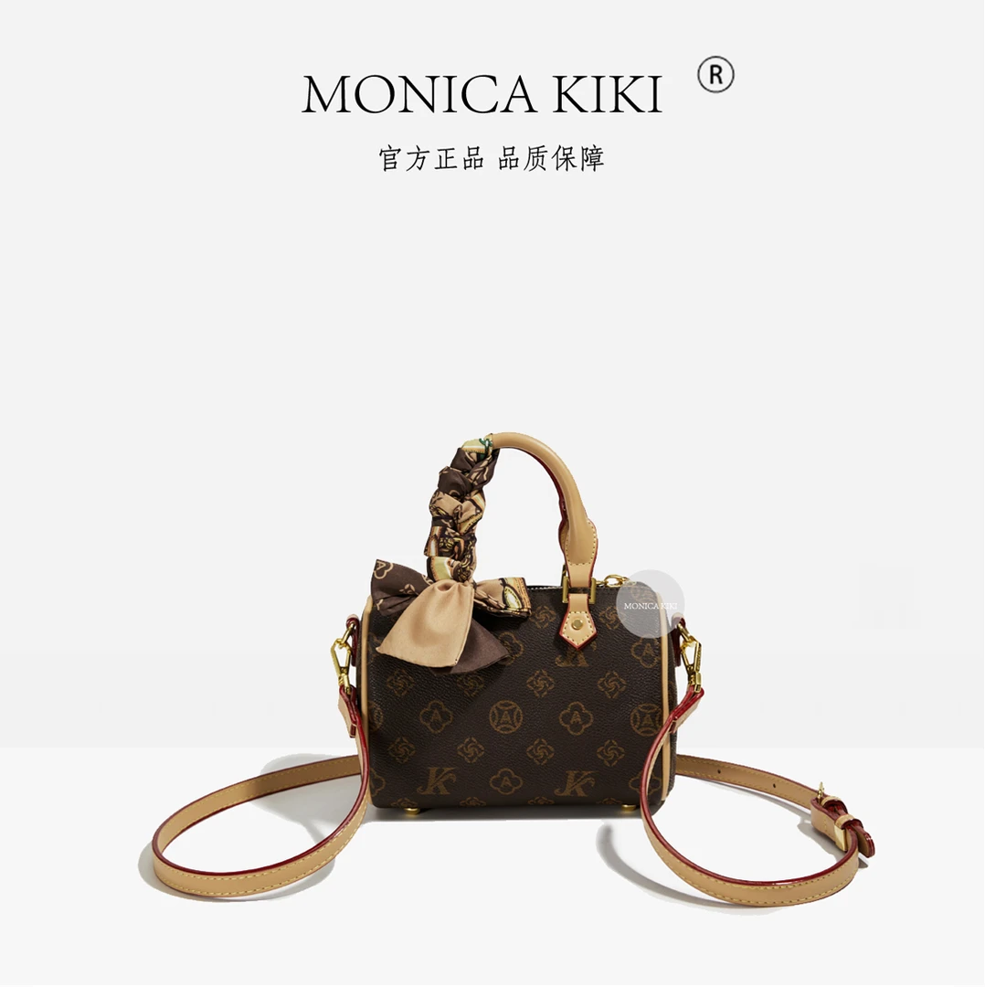 【MONICA KIKI/莫妮卡奇奇】经典复古百搭单肩斜跨包-5093