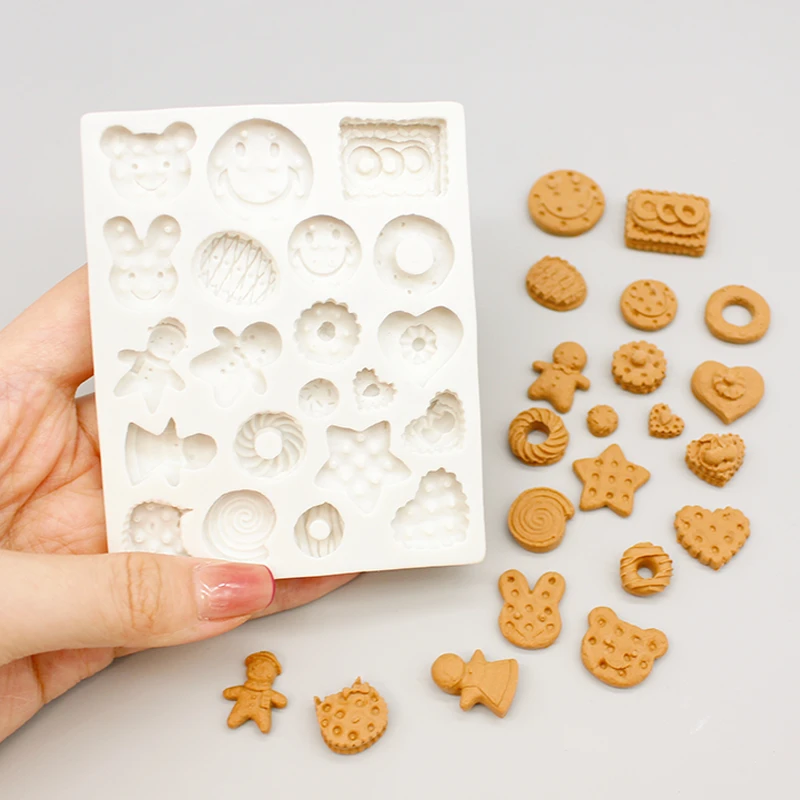 墨叔家手工diy粘土黏土树脂软陶蛋糕点心饼干食玩甜品硅胶模具