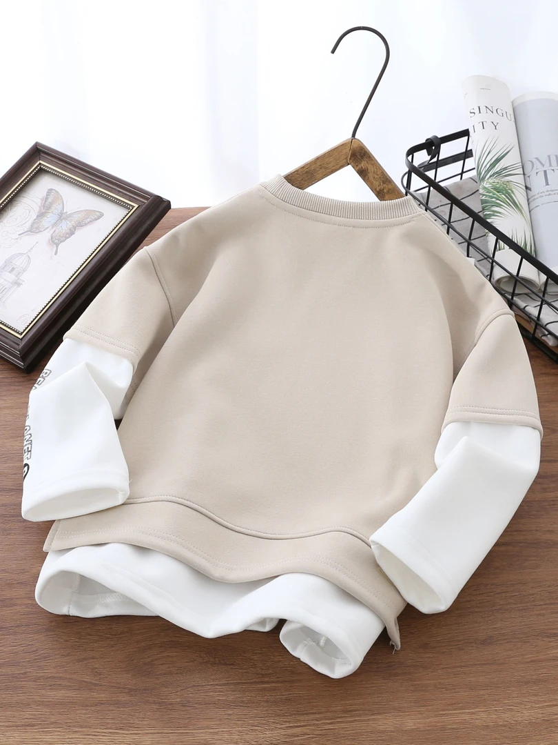 （A001-A200）秋季新品儿童圆领上衣130-160休闲时尚百搭