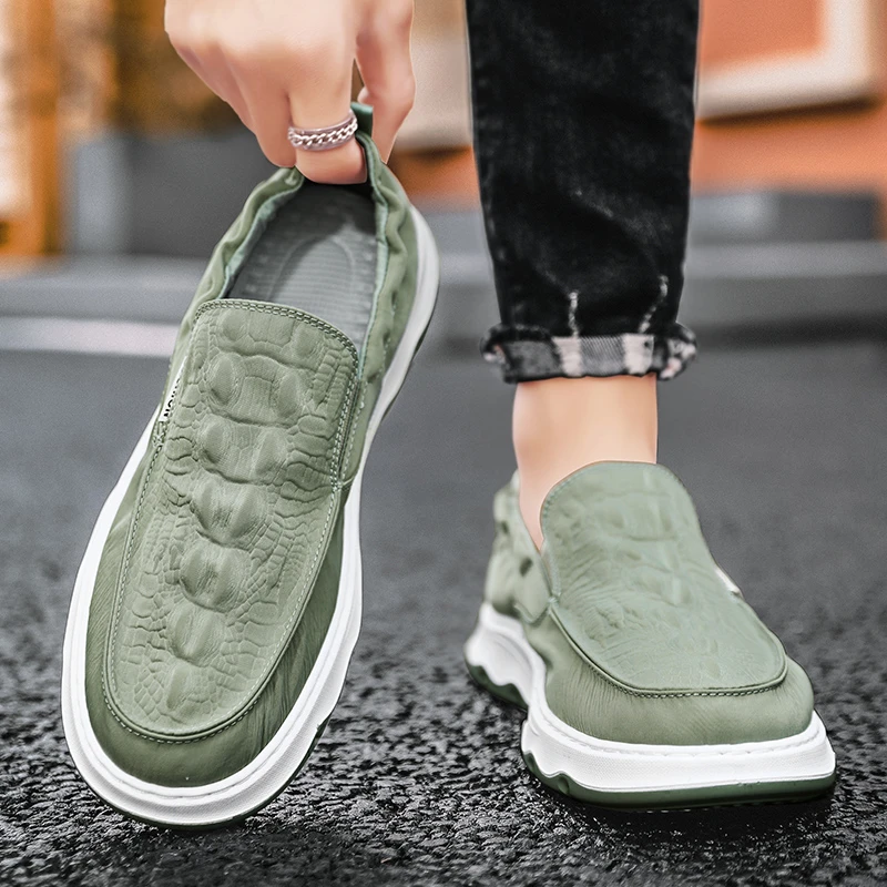 2025新款春夏布鞋男士冰丝布透气一脚蹬休闲鞋老北京布鞋防滑轻便