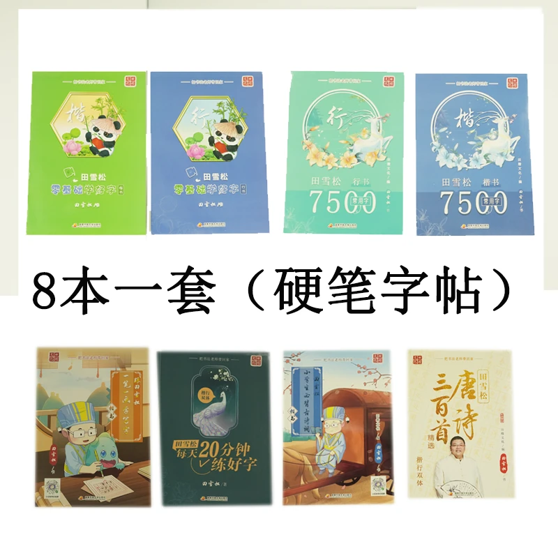 田雪松学生成人硬笔钢笔字帖硬笔入门常用字古诗词控笔语文练字帖