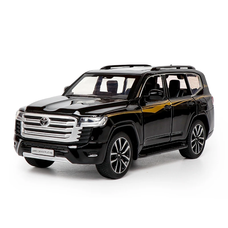 1/32兰德酷路泽LC300仿真合金声光回力开门汽车模型玩具摆件