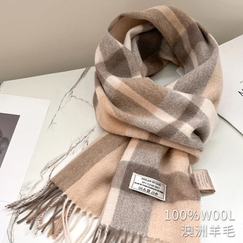 跨新年生日礼物送女生女朋友闺蜜老婆纯羊毛围巾礼盒高级感实用