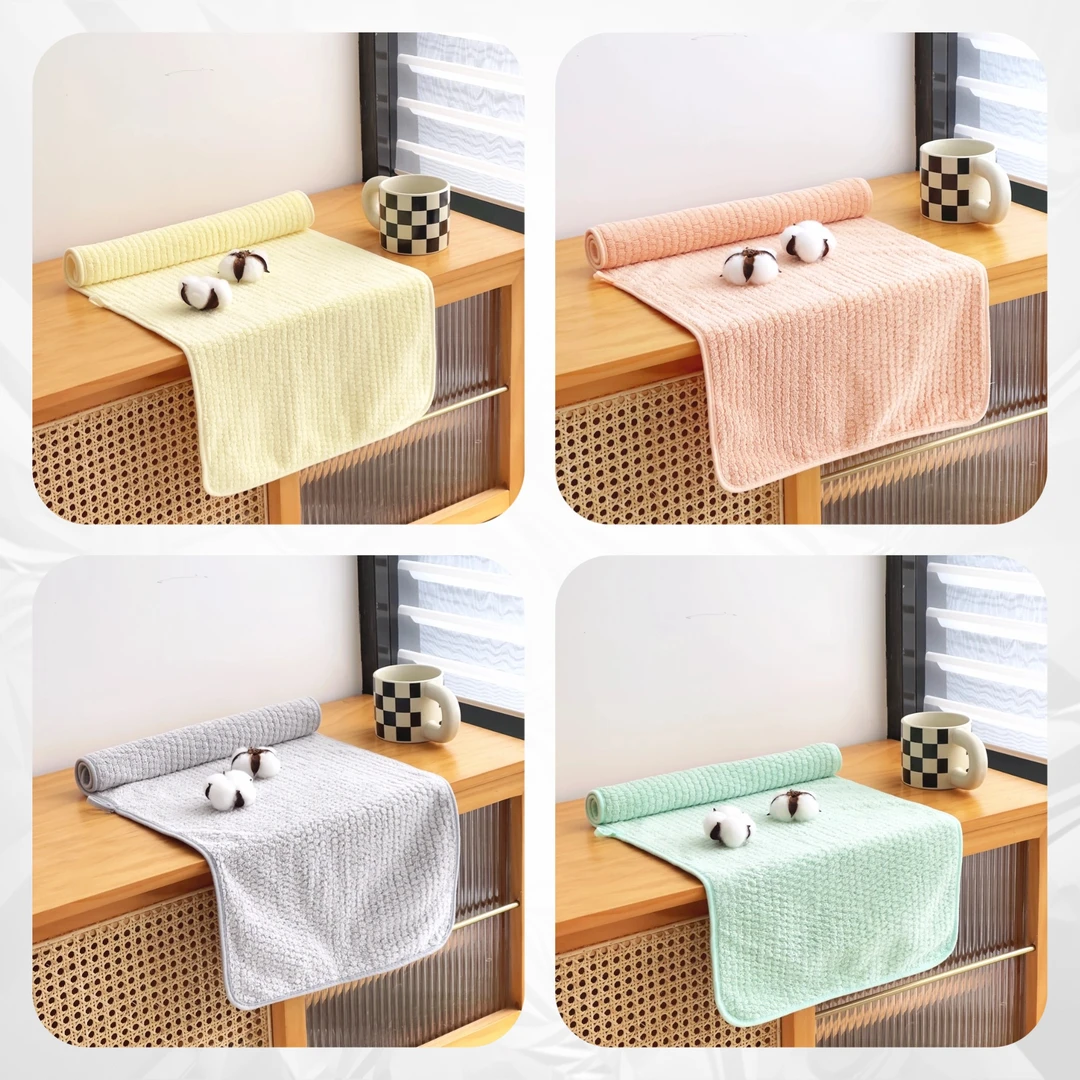 【京かわ会社】特卖品菠萝纹巨吸水加厚毛巾32*74cm 不挑花色