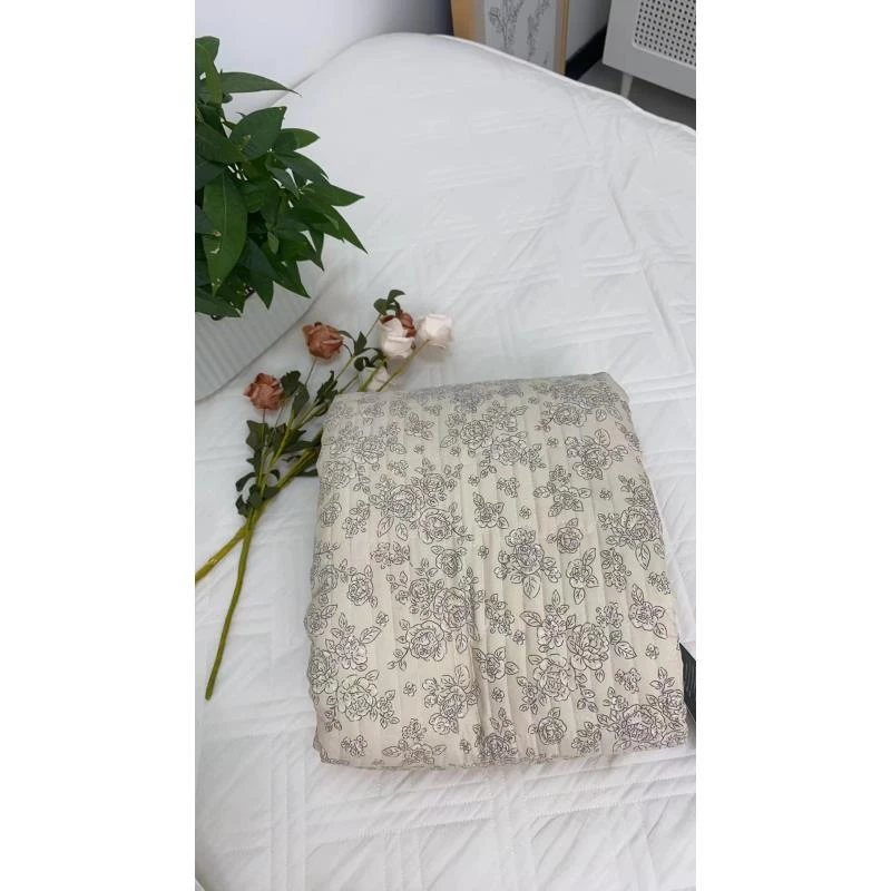 【京かわ会社】四季通用水洗棉床盖 繁花似锦