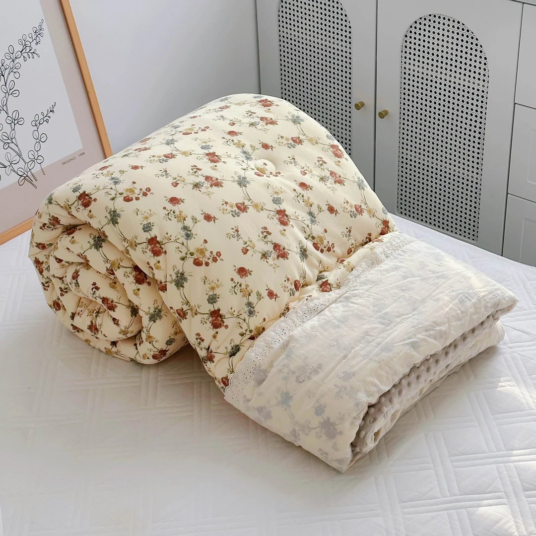 专享【京かわ会社】零碳针织安抚被 花环相扣