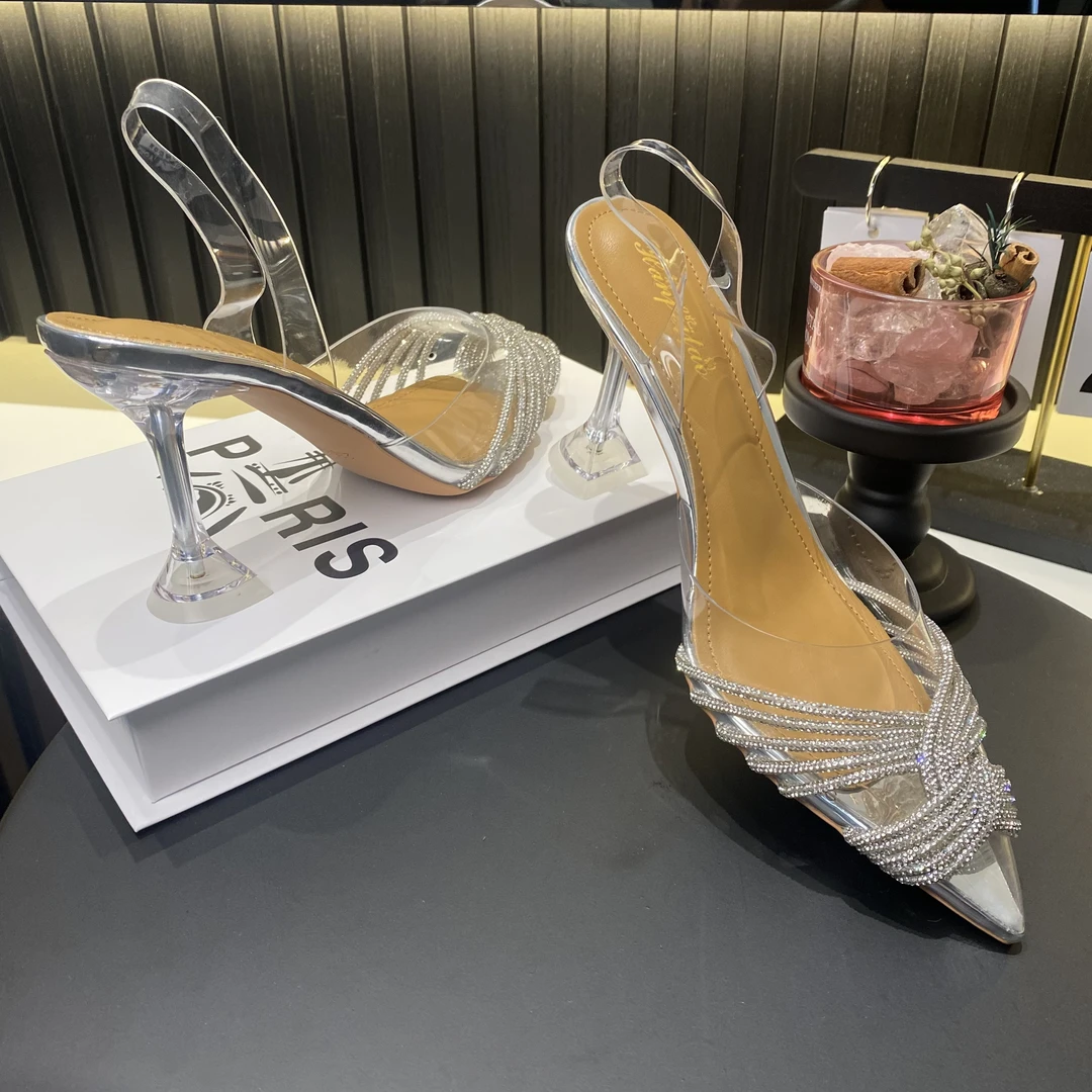 高跟鞋女鞋气质时尚夏季细跟一字带单鞋高跟鞋女鞋气质时尚夏季