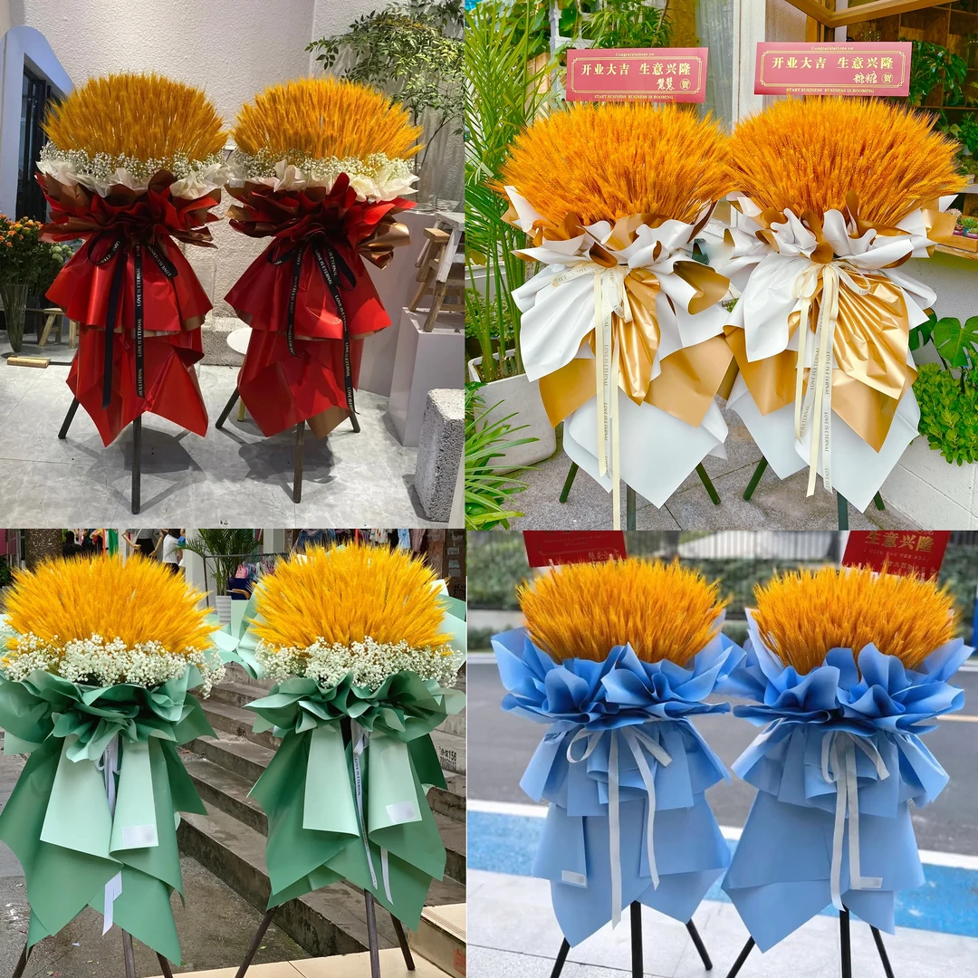 开业大麦花篮开业花篮同城鲜花速递全国门店免费配送上门开业用花