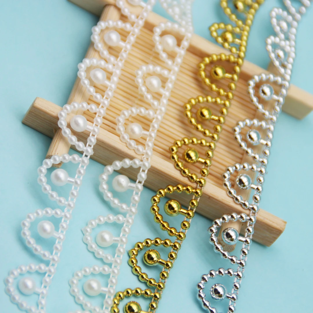 【创卓尊享】UV电镀保色皇冠凤冠珍珠连线链条金色手工DIY纸牌银色